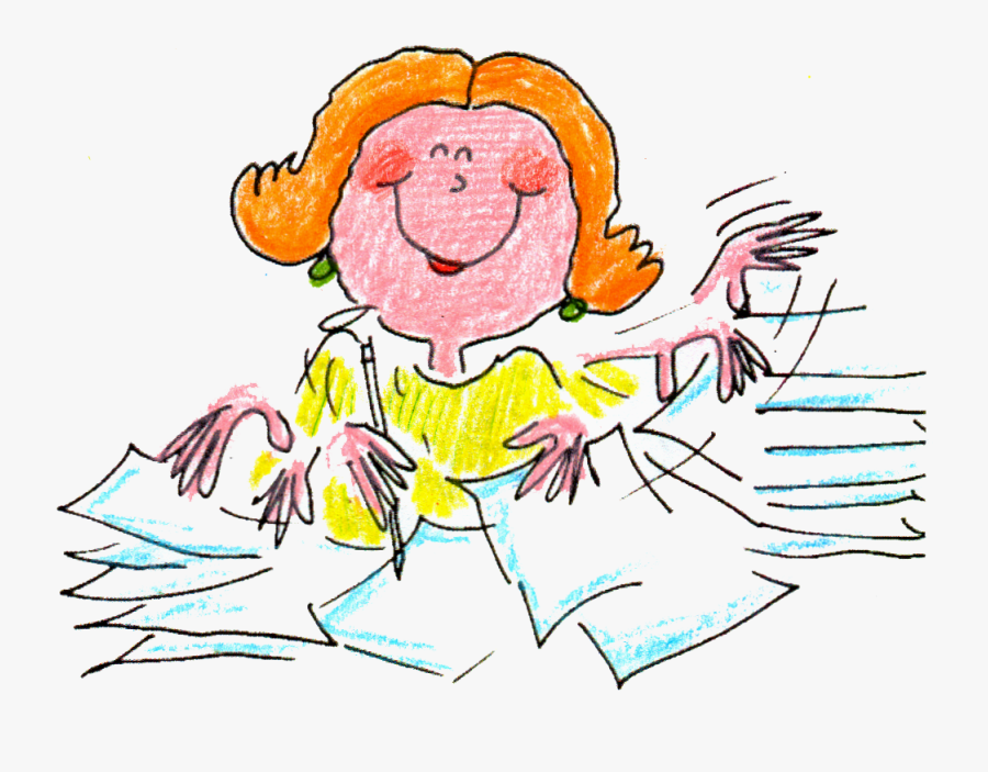 Teacher Clipart Grading - Clip Art Grading Papers, Transparent Clipart