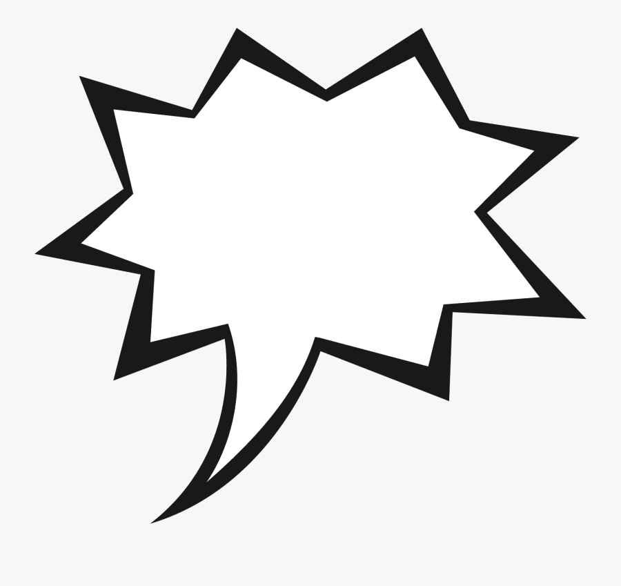 Word Bubble Thought Bubble Word Speech Clip Art At - Comic Speech Bubble Transparent, Transparent Clipart