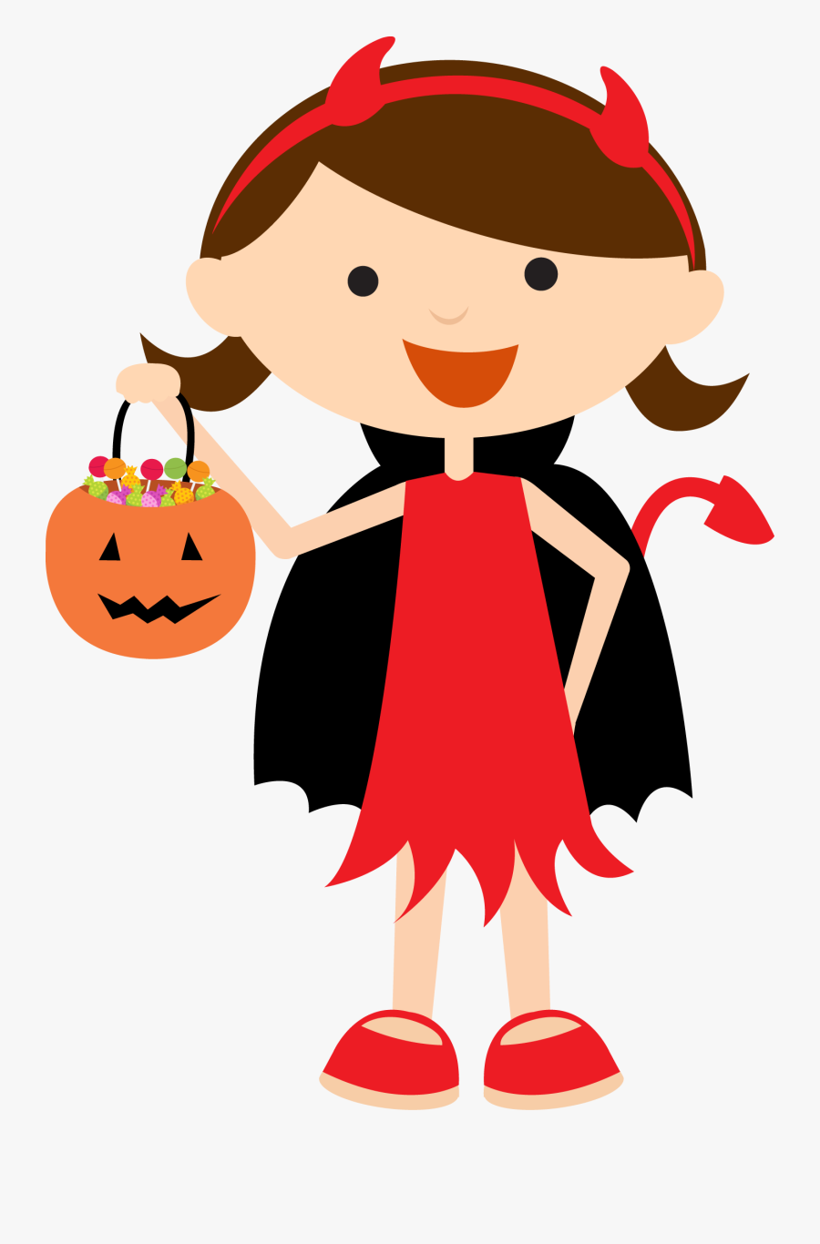 Halloween Clipart Devil - Halloween Characters Clipart Png, Transparent Clipart