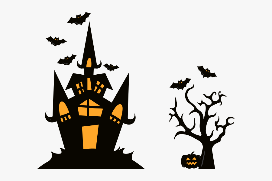 Halloween Castle Vector Png, Transparent Clipart