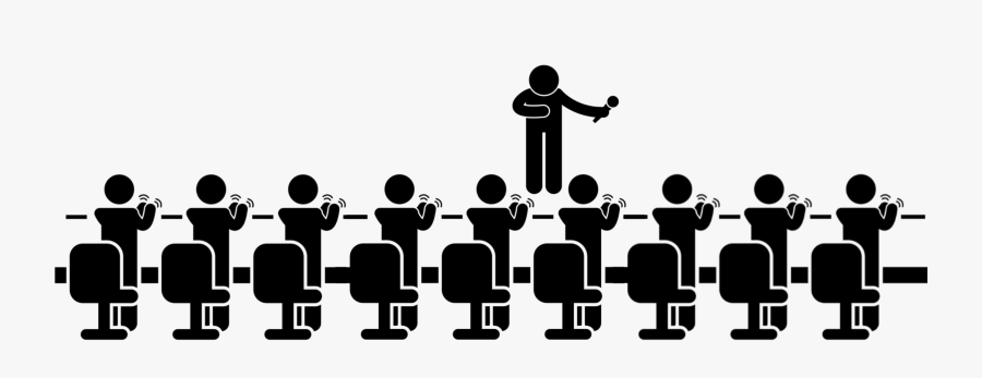 Svg Public Speaking Audience Clipart - Illustration, Transparent Clipart