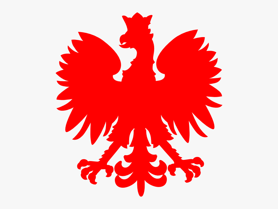Red Polish Falcon Clip Art - Polish Eagle Silhouette, Transparent Clipart