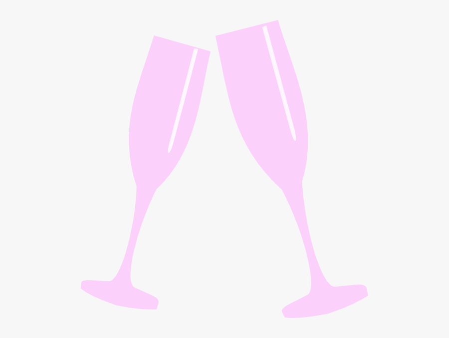 Pink Champagne Glass Clipart, Transparent Clipart