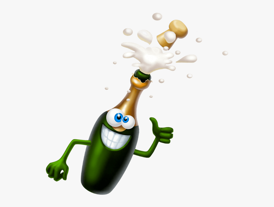 Thumb Image - Smiley Champagne, Transparent Clipart