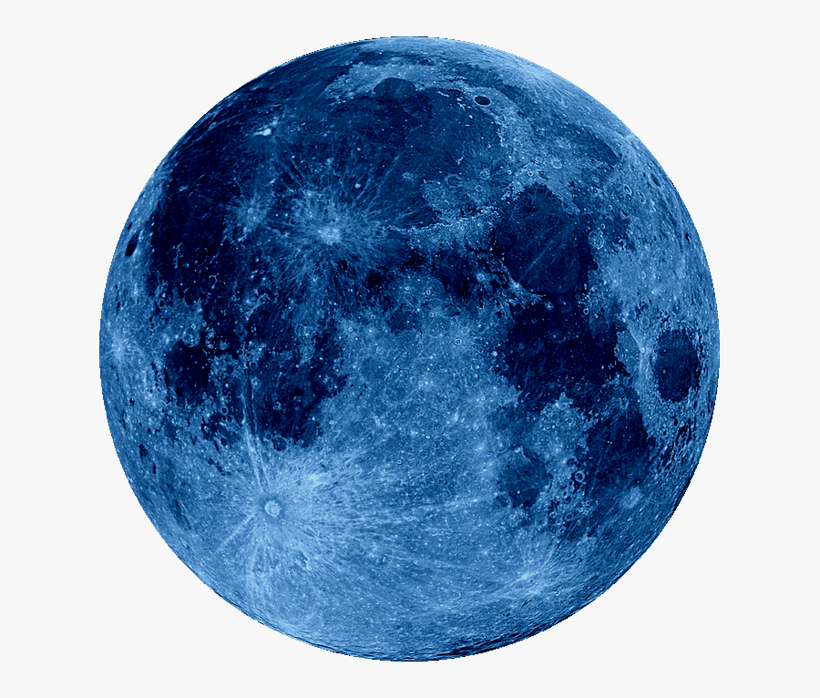 Transparent Free Moon Clipart - Blue Moon Png Hd, Transparent Clipart