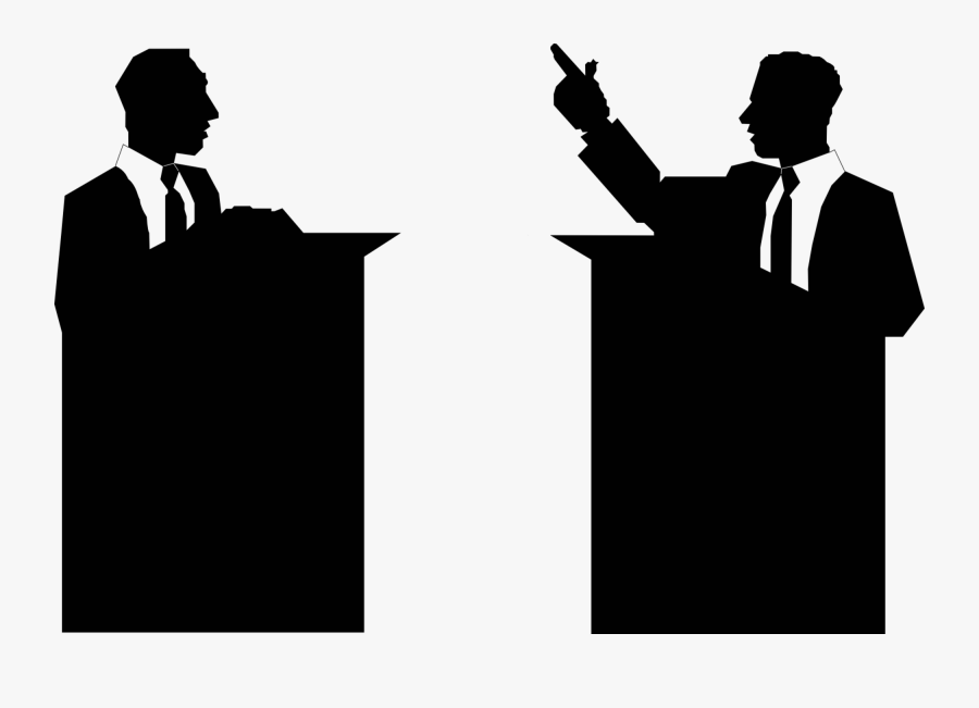Speakers Clipart Extemporaneous Speech - Speech Clipart Black And White, Transparent Clipart