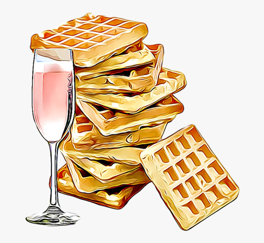 Champagne Clipart Brunch - Waffle Stock, Transparent Clipart