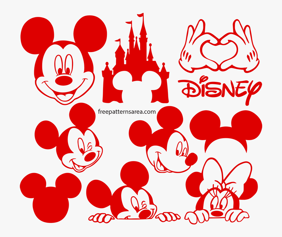 Mickey Ears Clipart Small - Mickey Mouse Vector, Transparent Clipart