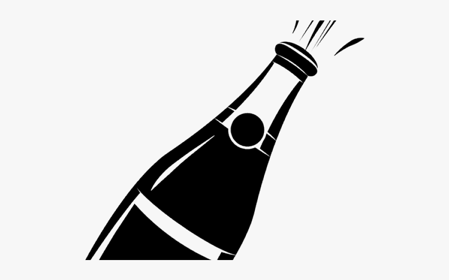 Champagne Bottle Clipart - Clip Art Champagne Bottle, Transparent Clipart