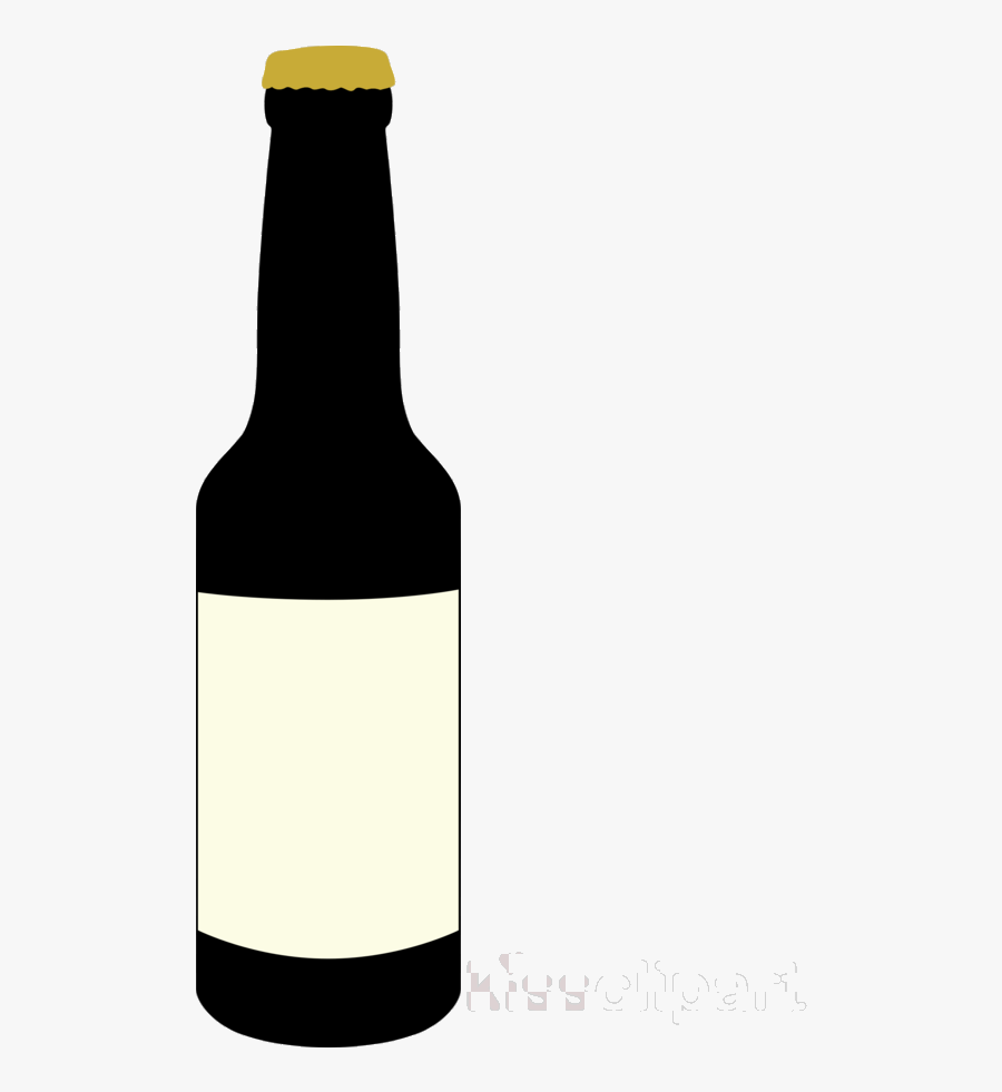 Beer Champagne Wine Transparent Image Clipart Free - Glass Bottle, Transparent Clipart