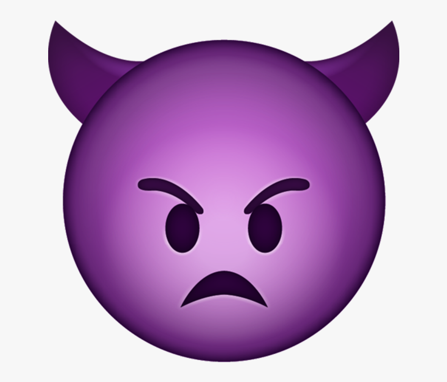 Purple Devil Emoji Svg