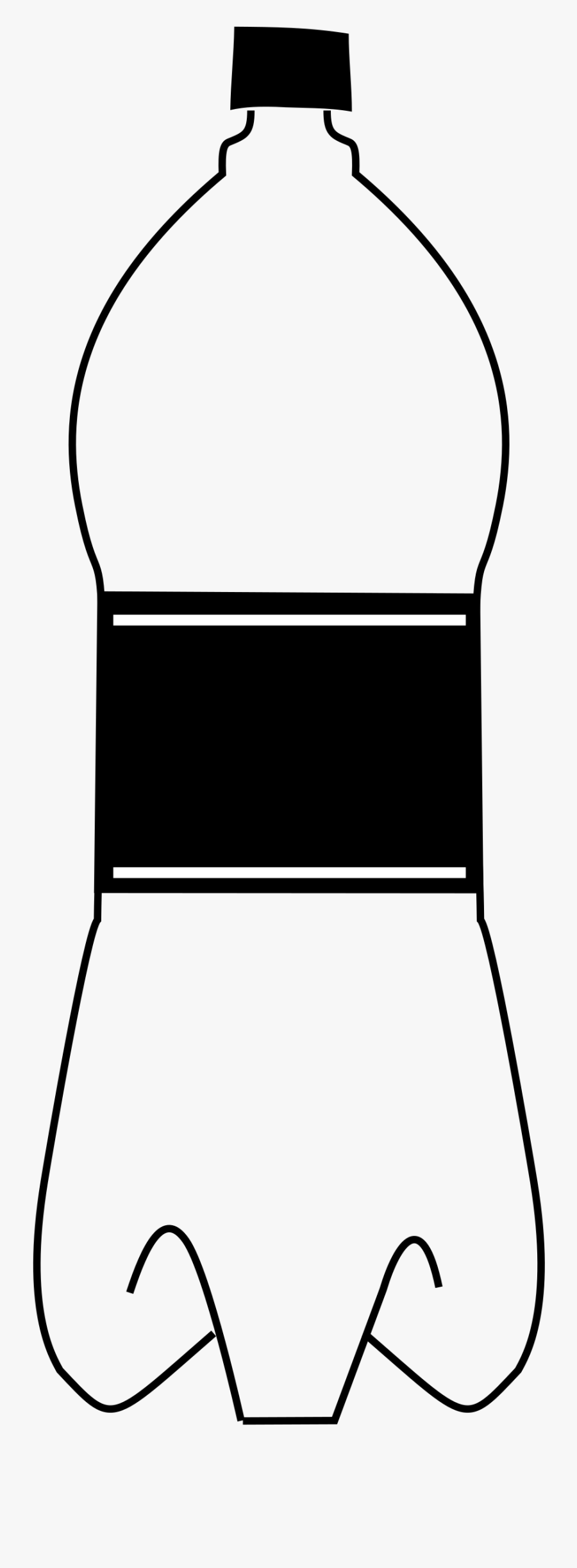 Clip Art Empty Bottle Clipart - Crush The Bottle After Use, Transparent Clipart