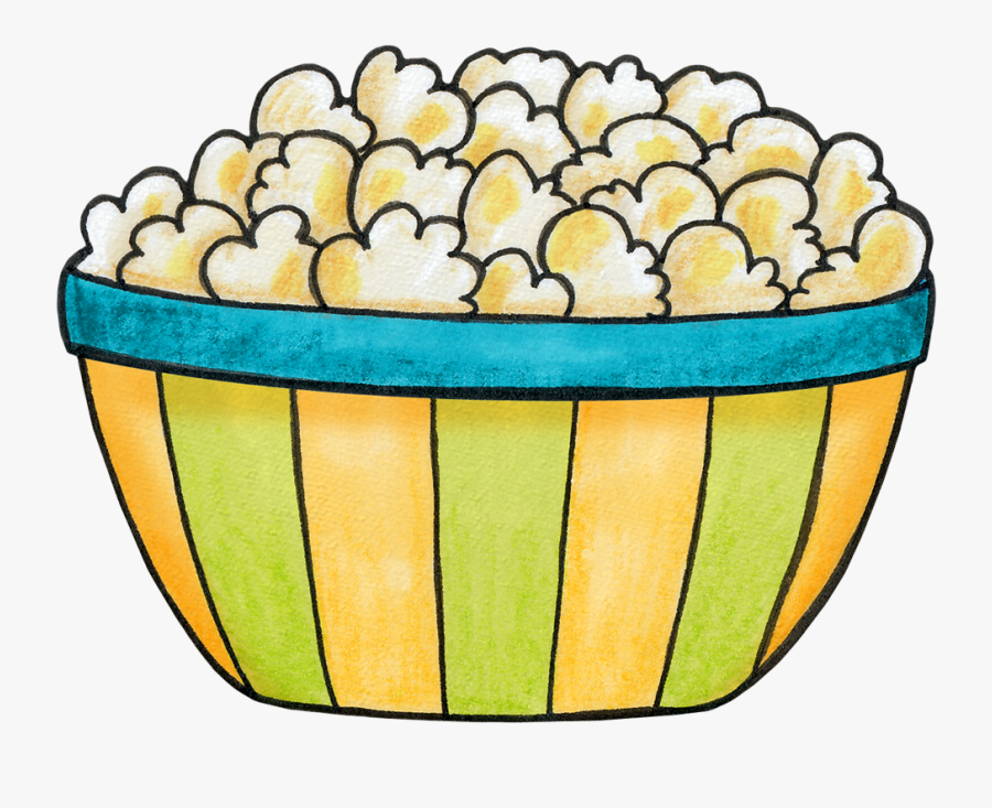 Popcorn, Transparent Clipart