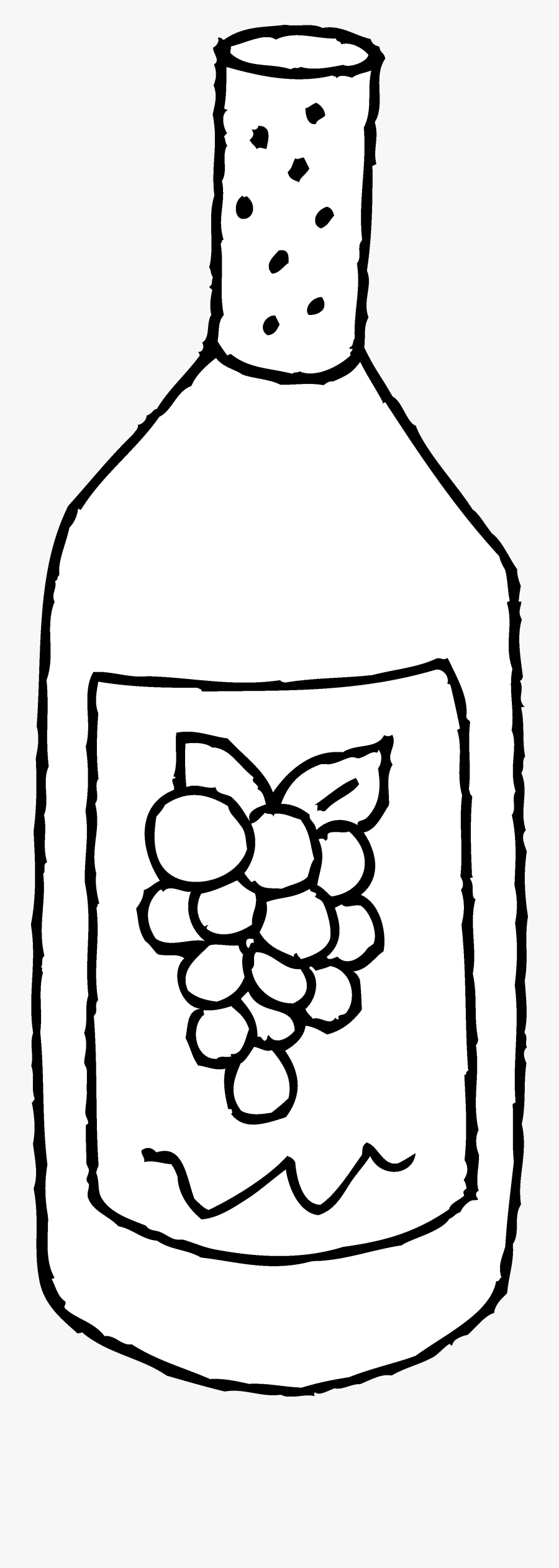 Wine Bottle Clipart Black And White , Free Transparent Clipart ClipartKey