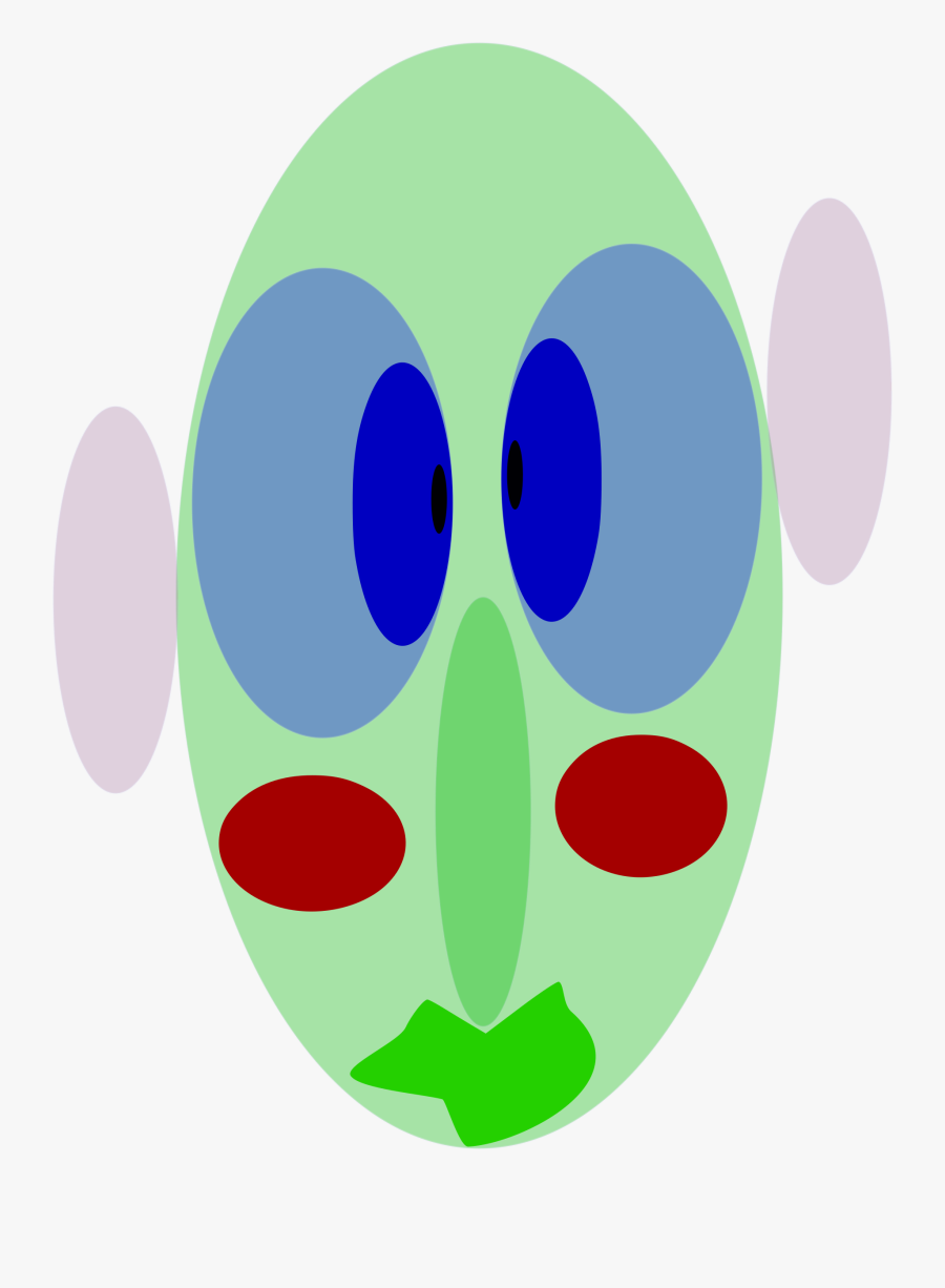 Face With Eyes Ears - Clip Art, Transparent Clipart