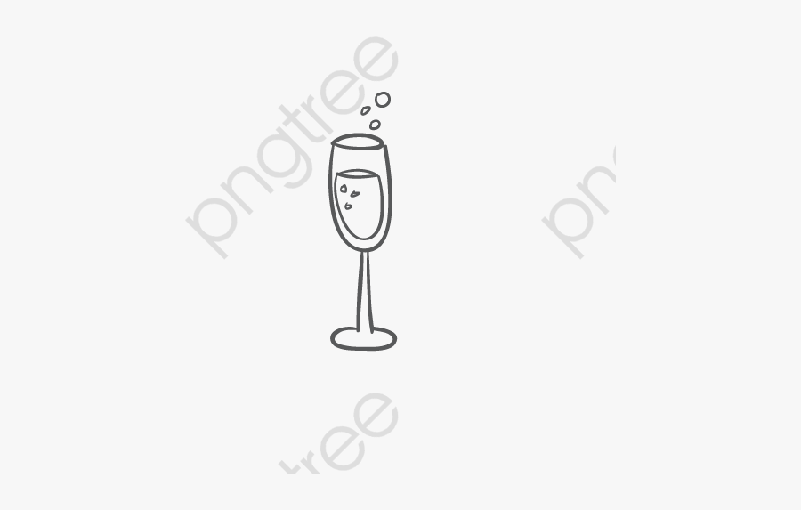Champagne Glass Material - Champagne Stemware, Transparent Clipart