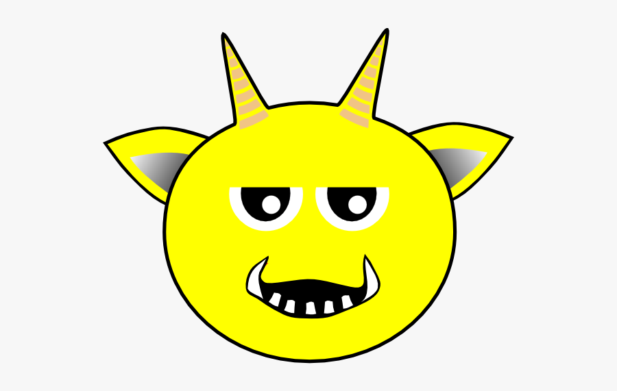 Yellow Devil Cartoon, Transparent Clipart