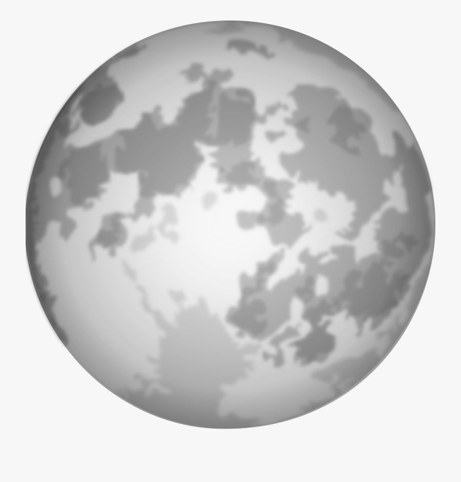 Moon Transparent Clipart Halloween Bright Full Moon - Sphere, Transparent Clipart