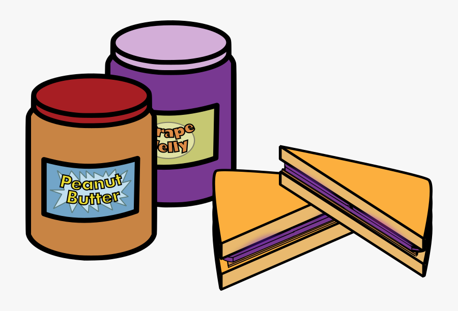 Peanut Butter And Jelly - Peanut Butter And Jelly Sandwich Clipart, Transparent Clipart