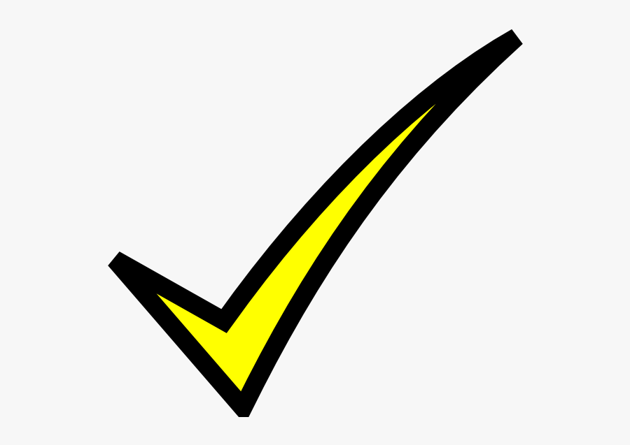 Yellow Check Mark Png, Transparent Clipart