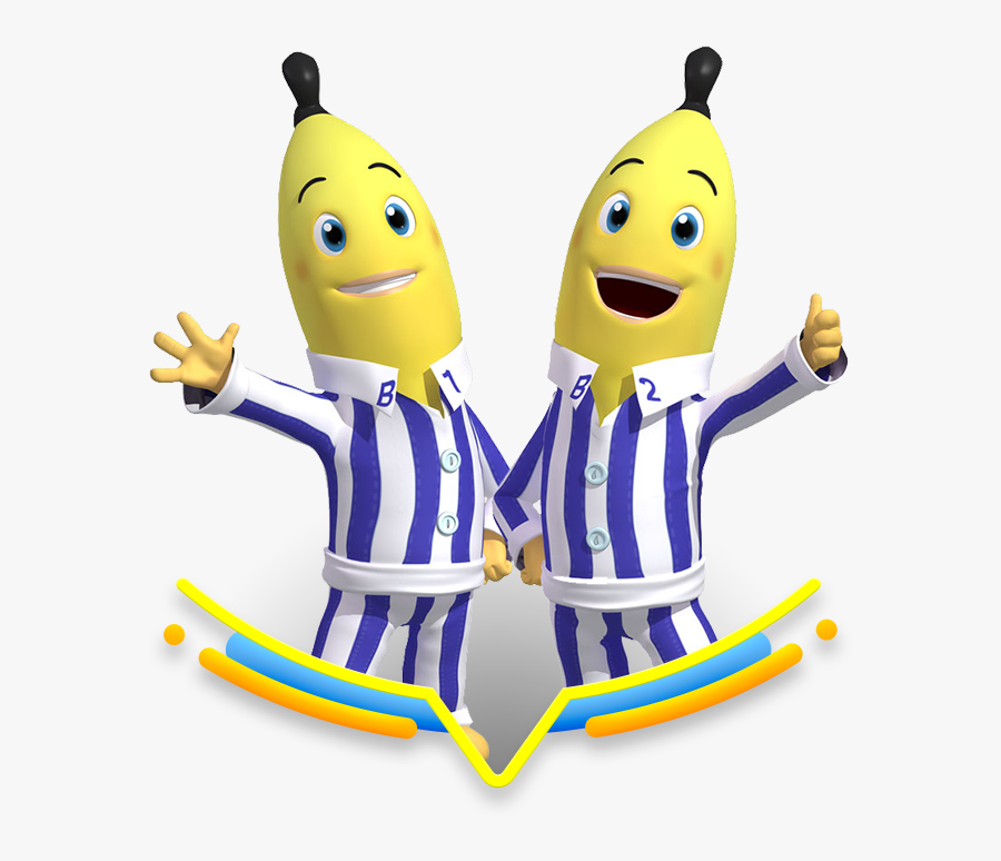 B1 And B2 Bananas In Pyjamas, Transparent Clipart