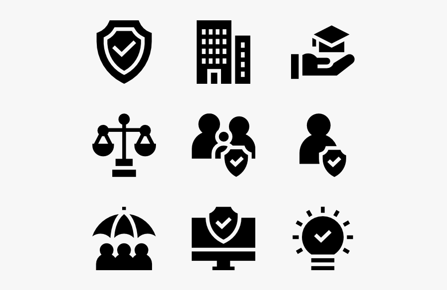Insurance - Instructional Icons, Transparent Clipart