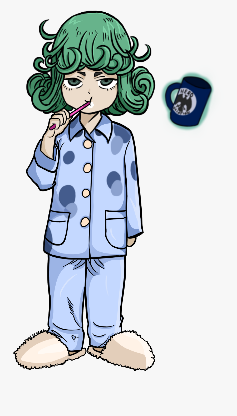 Transparent Pajama Clipart - One Punch Man Tatsumaki Chibi, Transparent Clipart