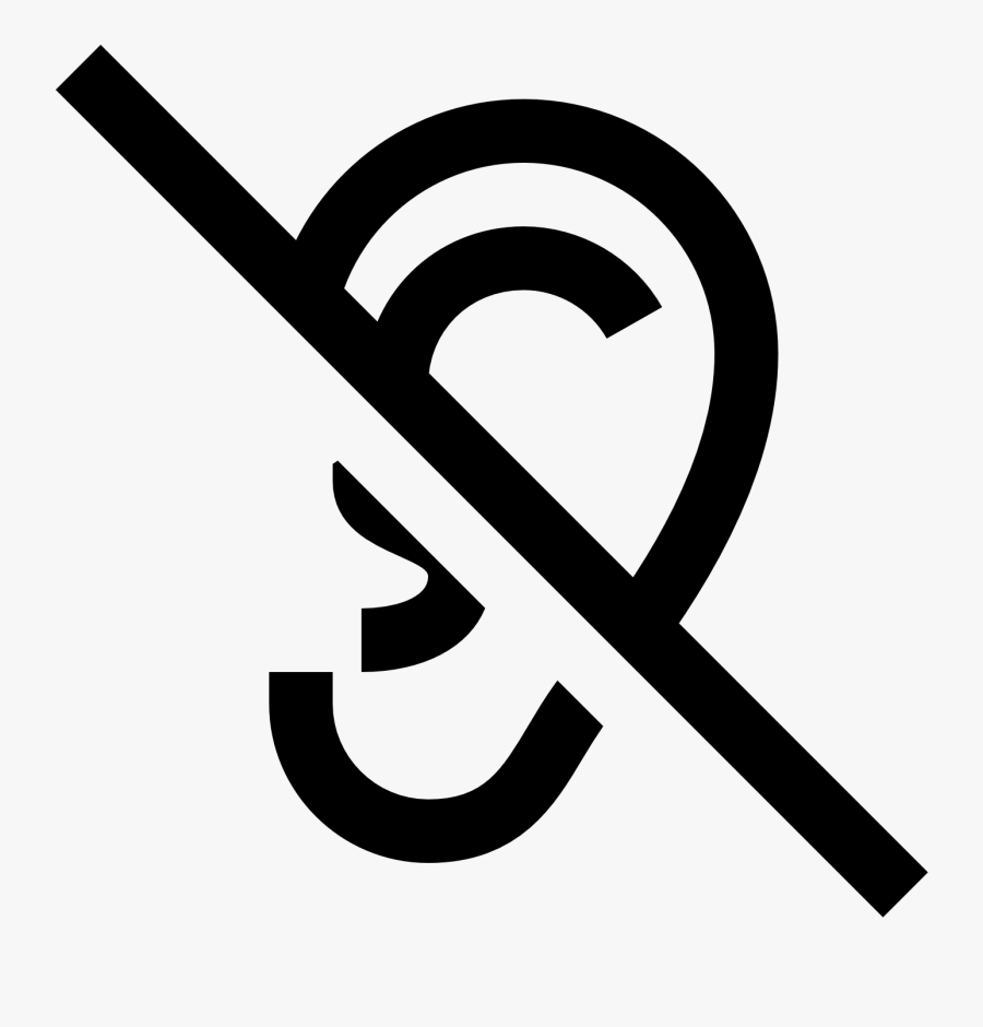 Ears Clipart Auditory - Deaf Icon Png, Transparent Clipart