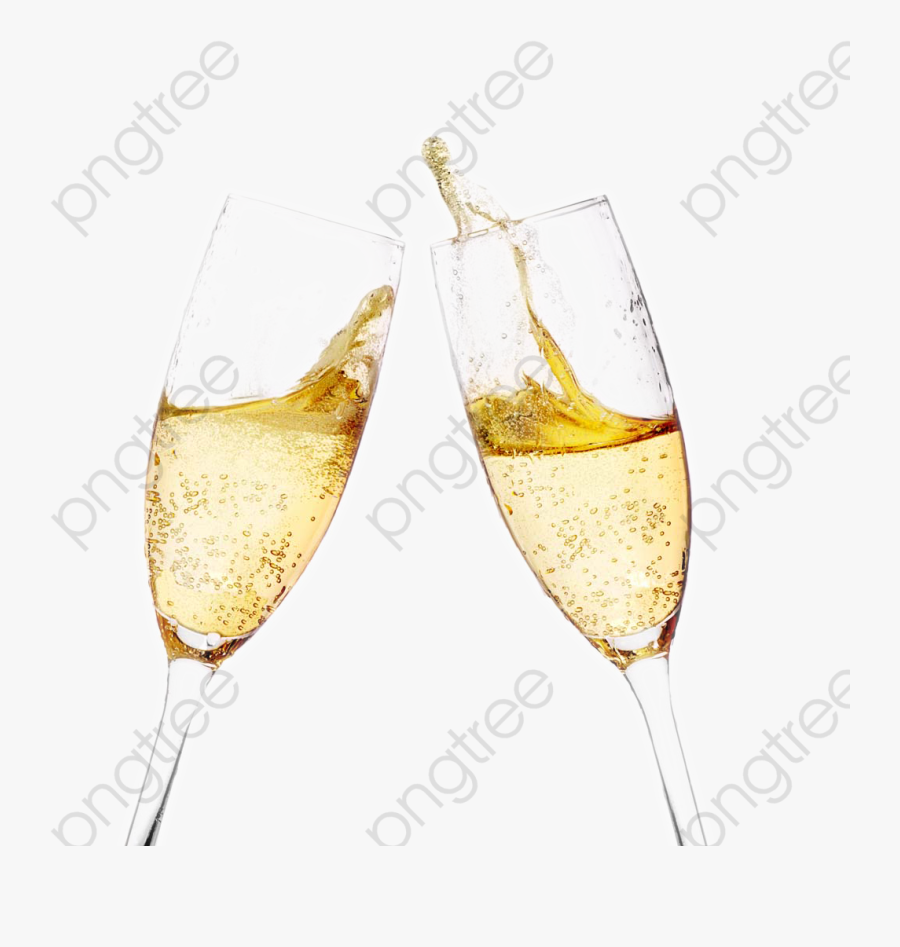 Champagne - Wine Glass, Transparent Clipart