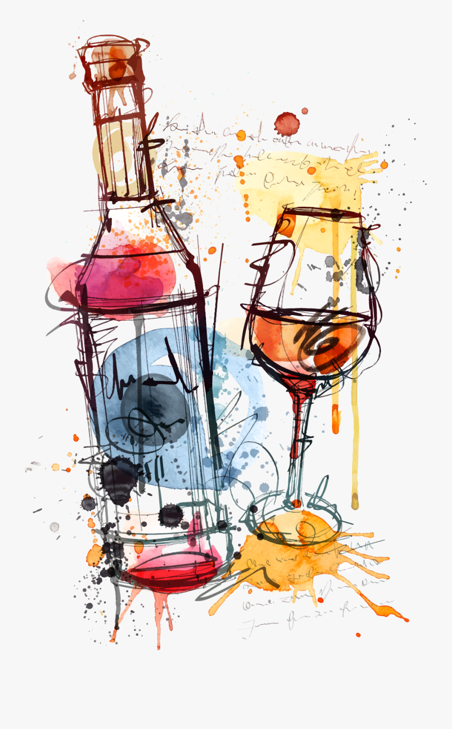 Red Wine Bottle Rosé Clip Art - Clip Art Wine , Free Transparent Clipart - ClipartKey