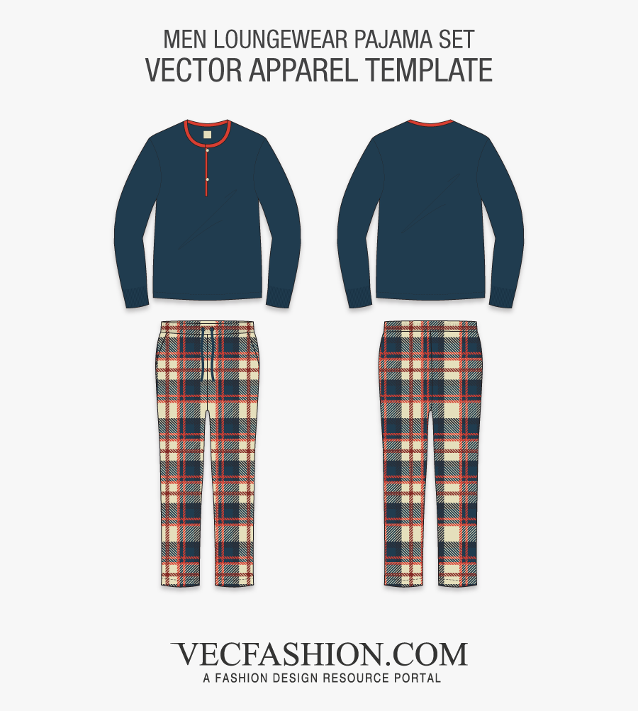 Pajama Vector - Crop Top Shirt Template, Transparent Clipart