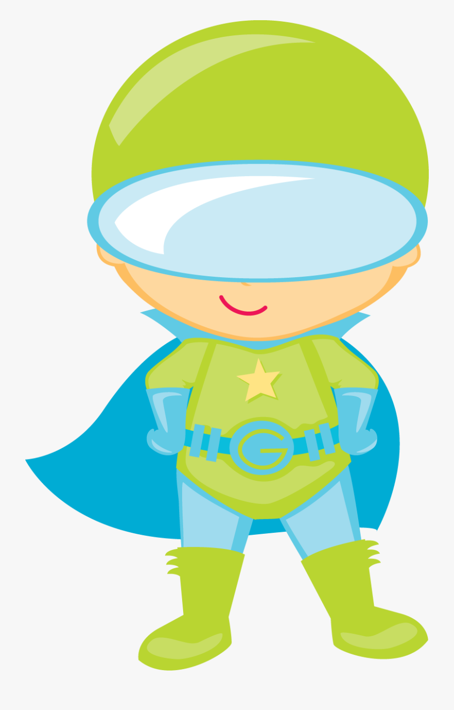 Get Dressed Kids Free - Cartoon Kid Superhero Clipart, Transparent Clipart