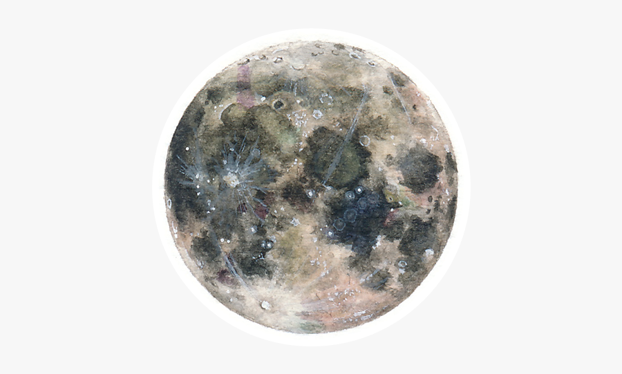 Moon Clipart Watercolor - Watercolor Moon Clipart Transparent, Transparent Clipart