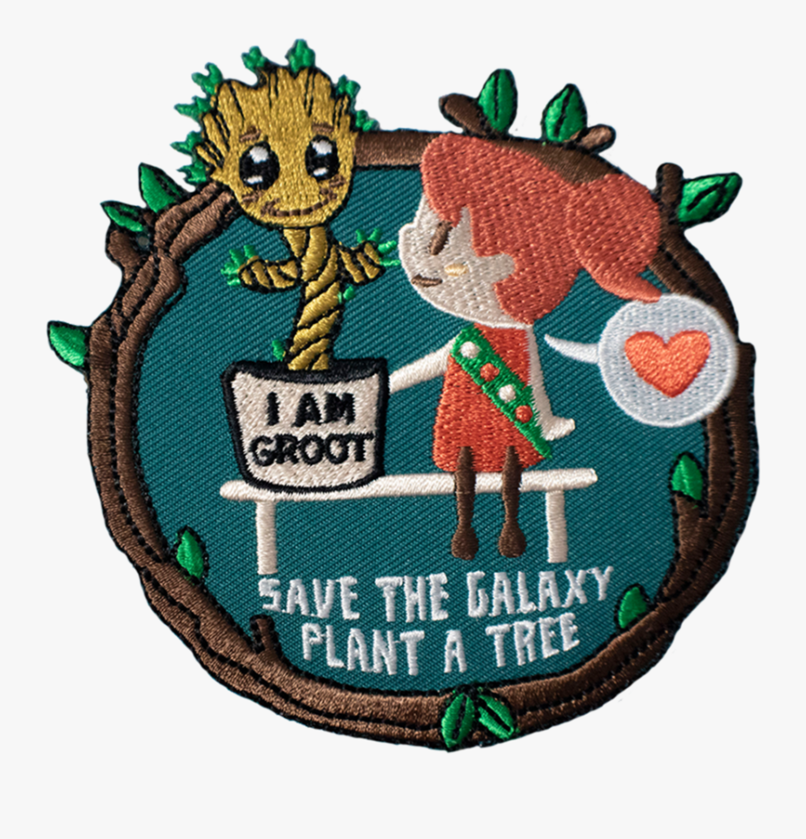 Guardians Of The Galaxy Fun Patch - Patches Groot, Transparent Clipart