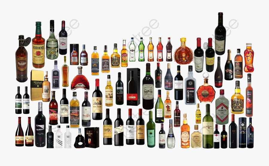 Wine Psd Material - Alcoholic Drink, Transparent Clipart