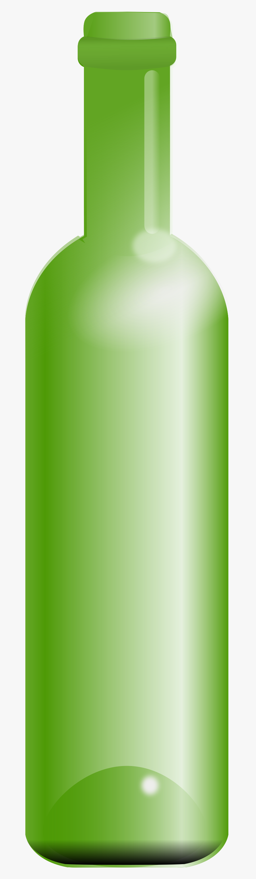Bottle Free Stock Photo Illustration Of A Green Wine - Green Bottle Clipart, Transparent Clipart