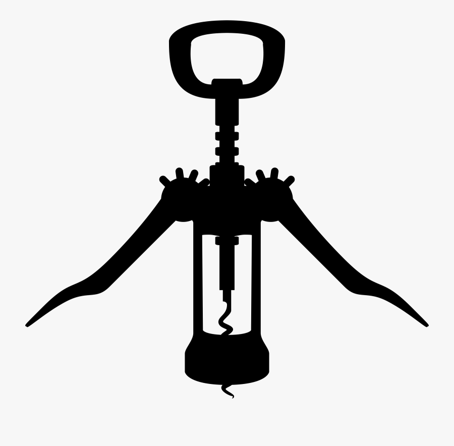 Wine Bottle Opener Clipart - Corkscrew Clipart, Transparent Clipart