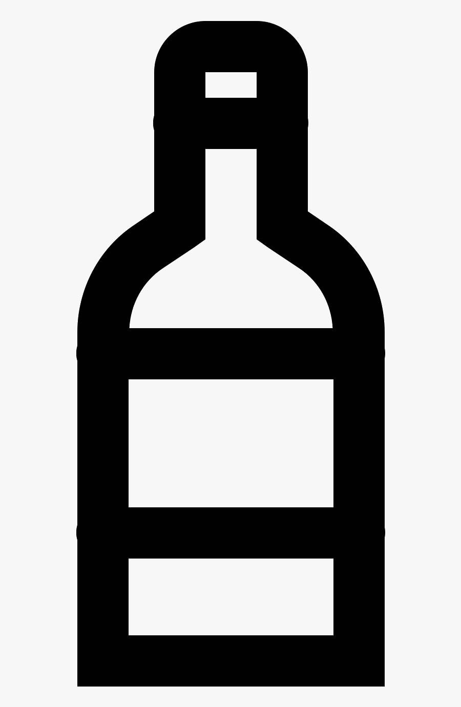 Wine Bottle Icon, Transparent Clipart