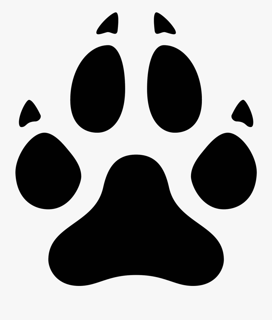 Transparent Wolf Paw Print Png - Bear Prints Clip Art, Transparent Clipart