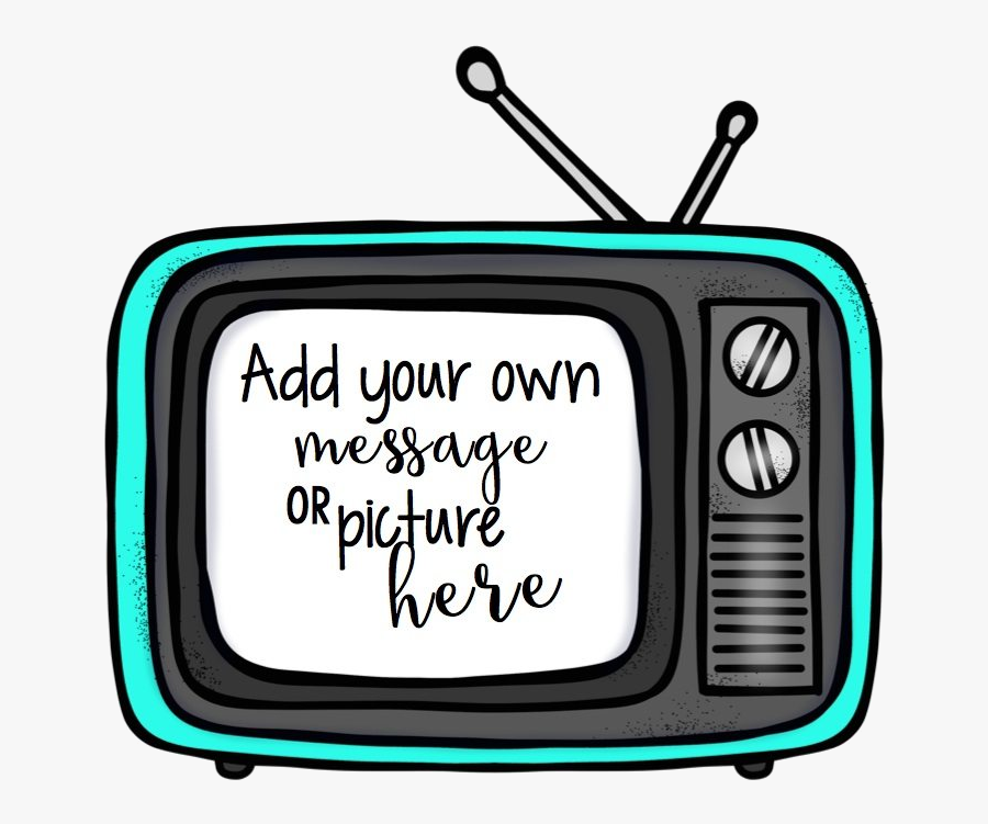 Tv Colorful Frames Clip Art Bundle Color And Bw Welcome - Serve Man Plot Diagram, Transparent Clipart