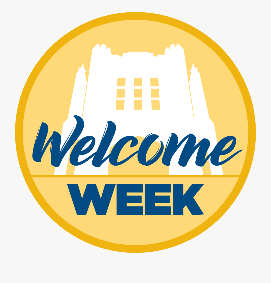 Welcome Week Badge, Transparent Clipart