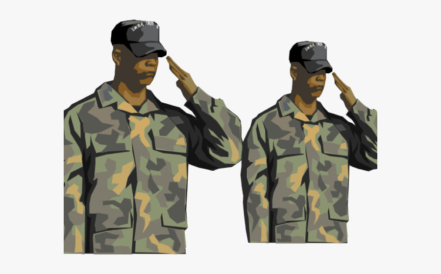 Military Greeting, Transparent Clipart