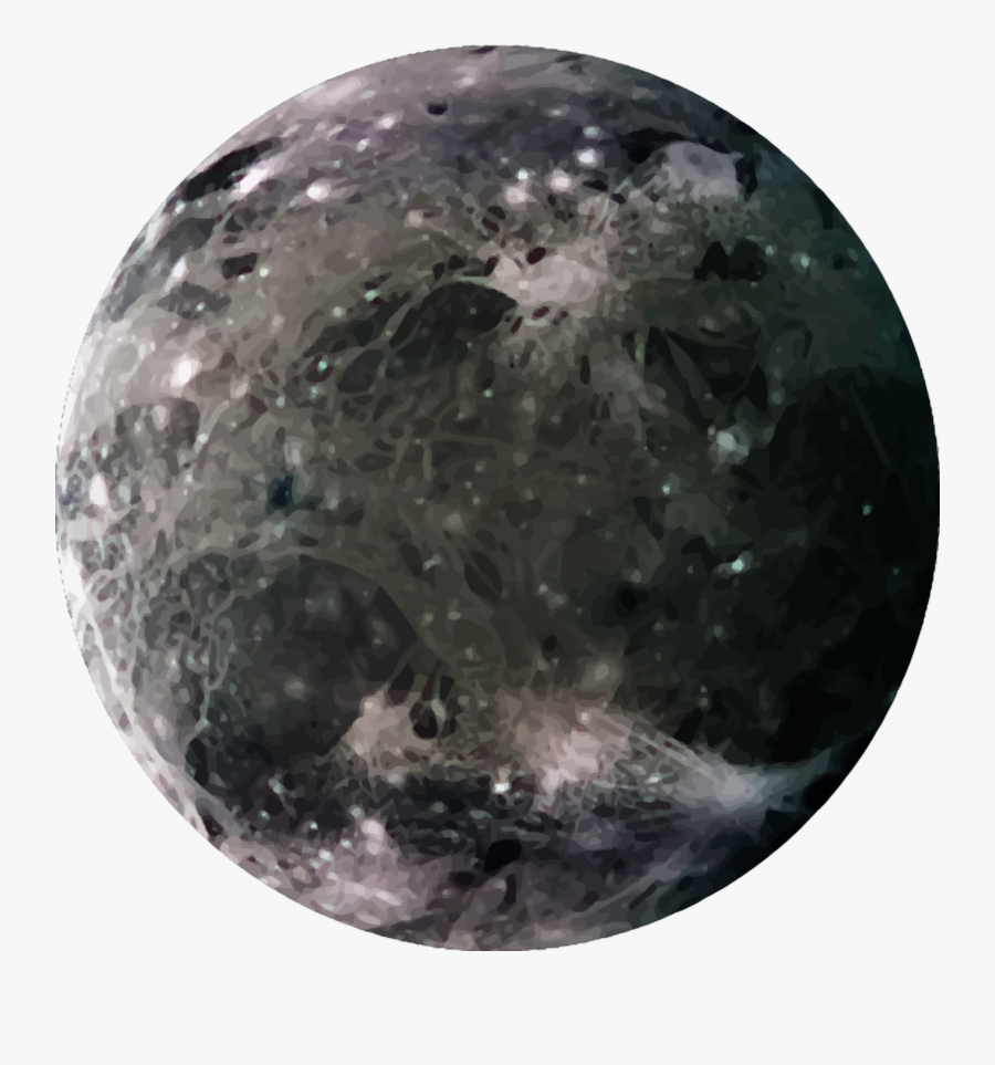 Clipart - Jupiter Moon Ganymede, Transparent Clipart