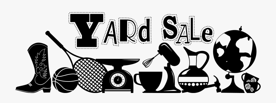 Transparent Yard Sale Png - Yard Sale Clipart Black And White, Transparent Clipart