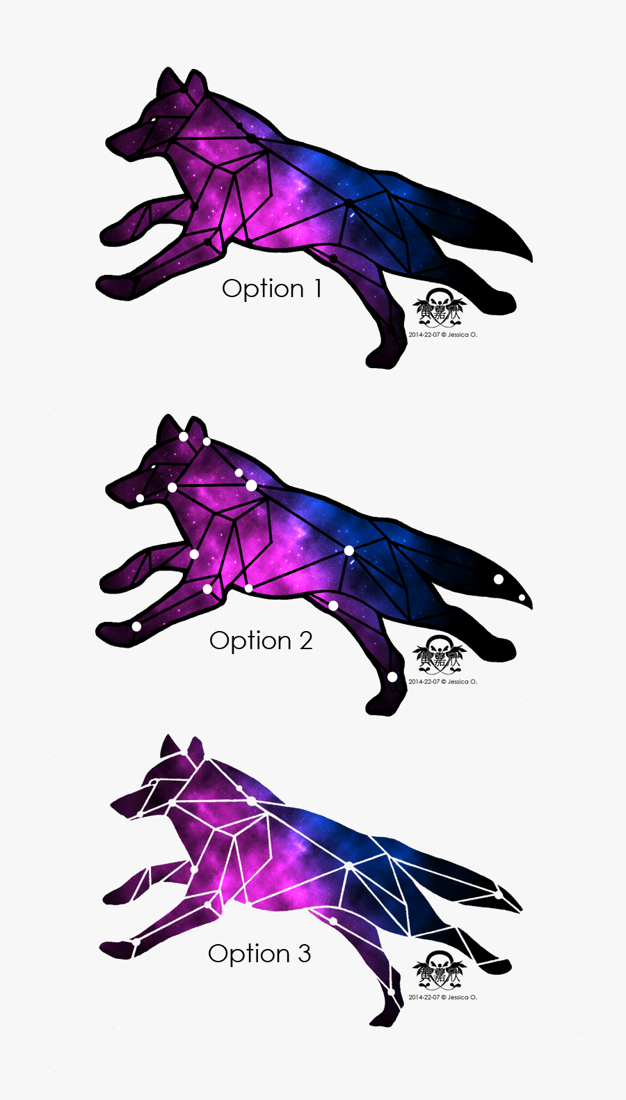Clip Art Wolf Tattoo Design Based - Fox Constellation Tattoo, Transparent Clipart