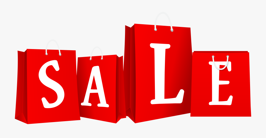 Bags Red Png Clip - Sale Shopping Bag Clipart Png, Transparent Clipart