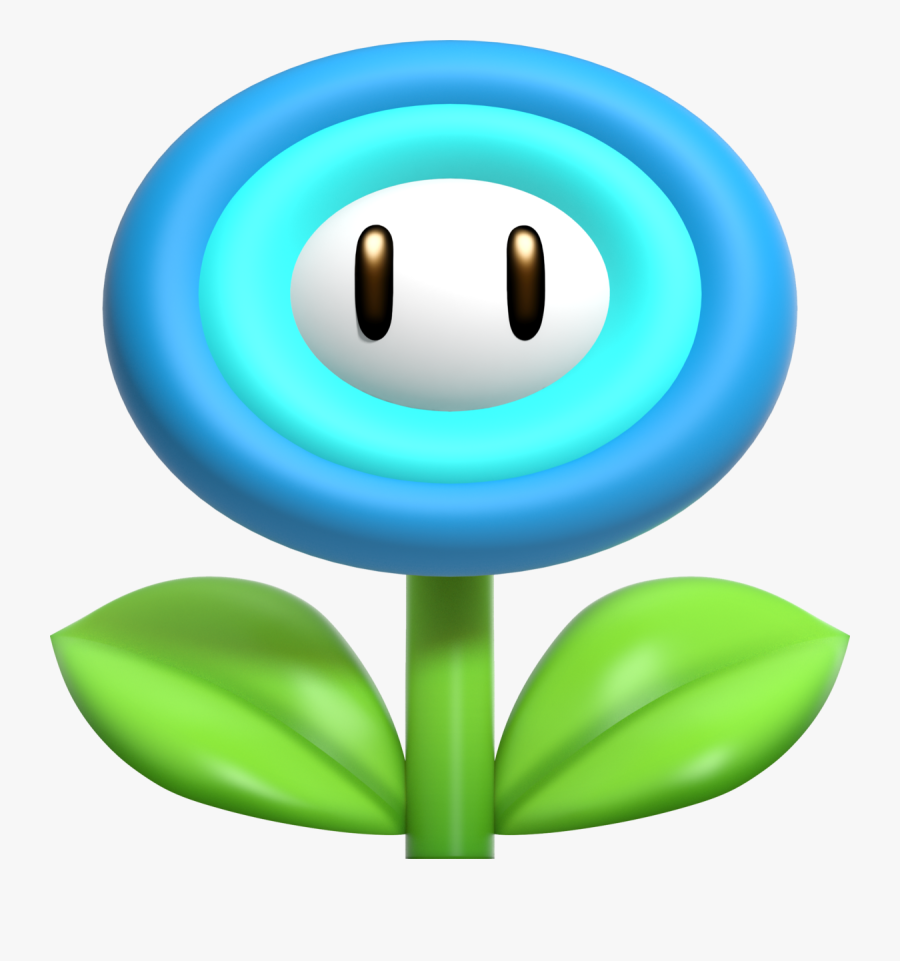 Ice Flower - Mario Bros Flower, Transparent Clipart