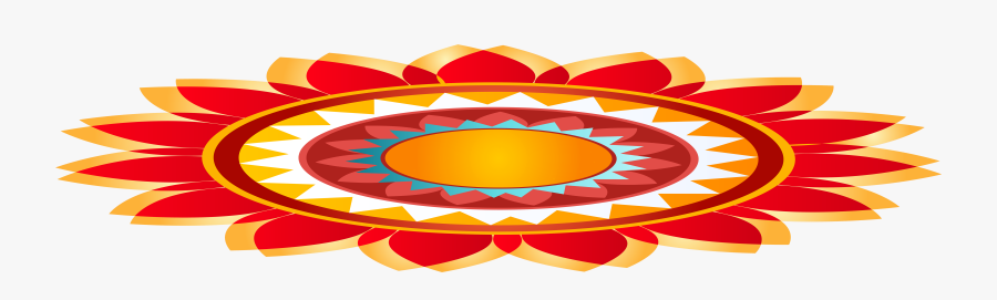 Happy Decoration Png Clip Art Imageu200b Gallery Yopriceville - Deepavali Rangoli Vector Png, Transparent Clipart