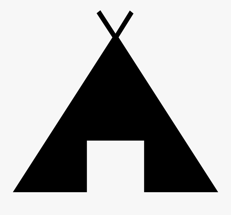 Tent Clipart Black, Transparent Clipart