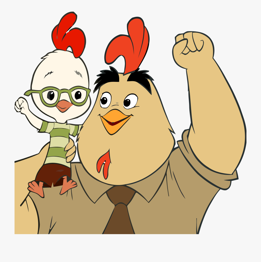 Chicken Little Buck Cluck Win Clipart Png - Happy Fathers Day Chicken, Transparent Clipart